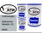 Preview: Volkswagen, Satinsilver Metallic 2C, 9940: 500ml Lackdose + 500ml Klarlack + 250ml Härter - Set, von ATW Autoteile West.